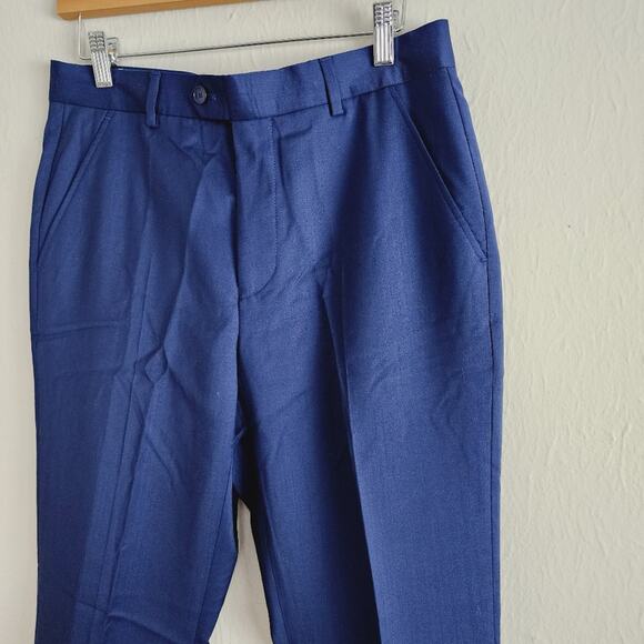 NEW Ted Baker Castlet Debonair Plain Suit Trouser Blue Pant Men's Size 30 Long - Picture 10 of 12